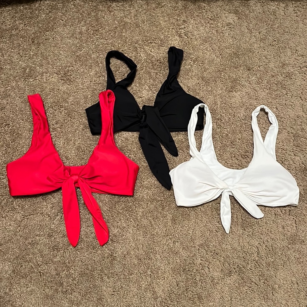 Tie front Bikini top bundle